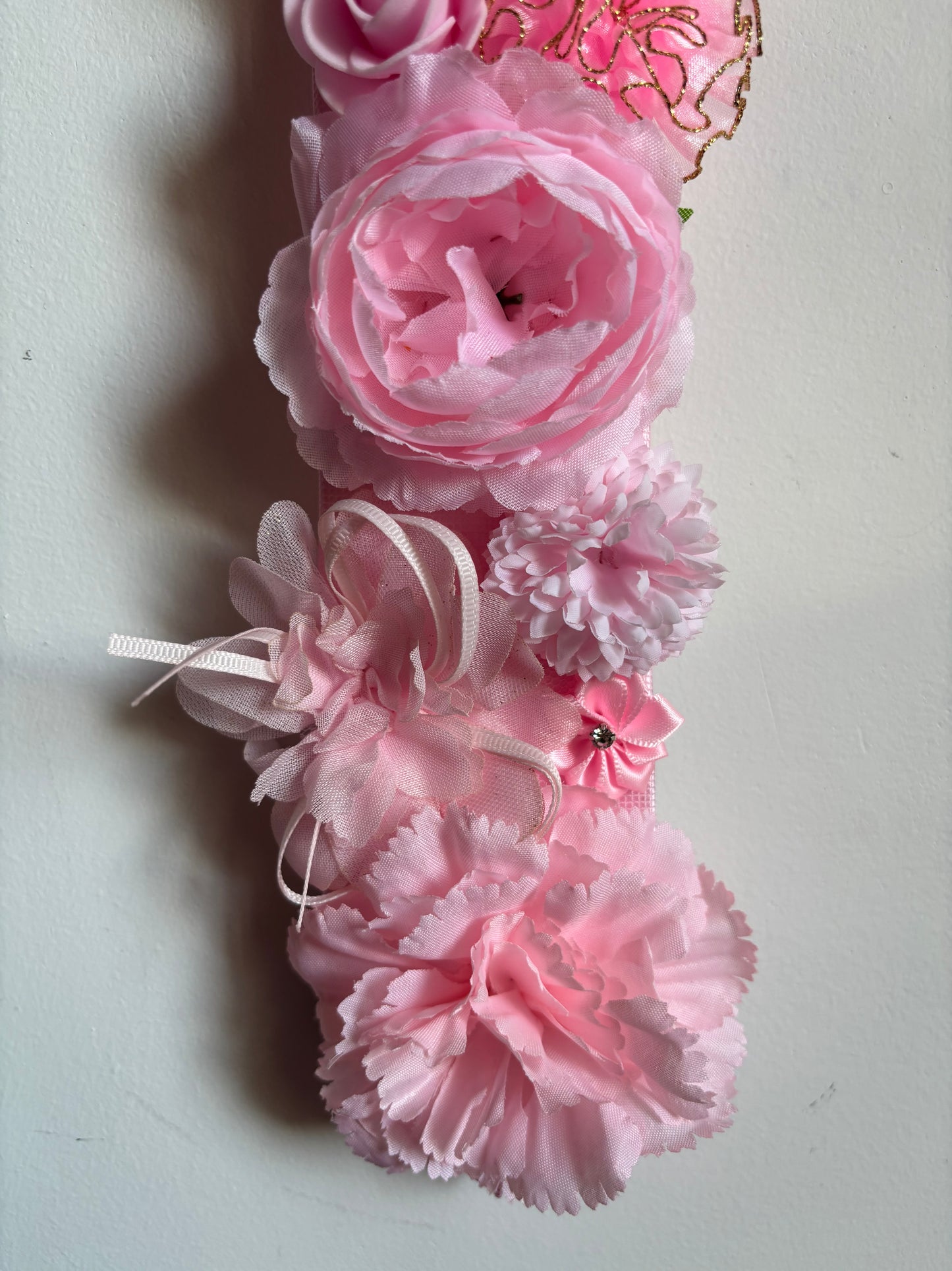Cravate fleur rose
