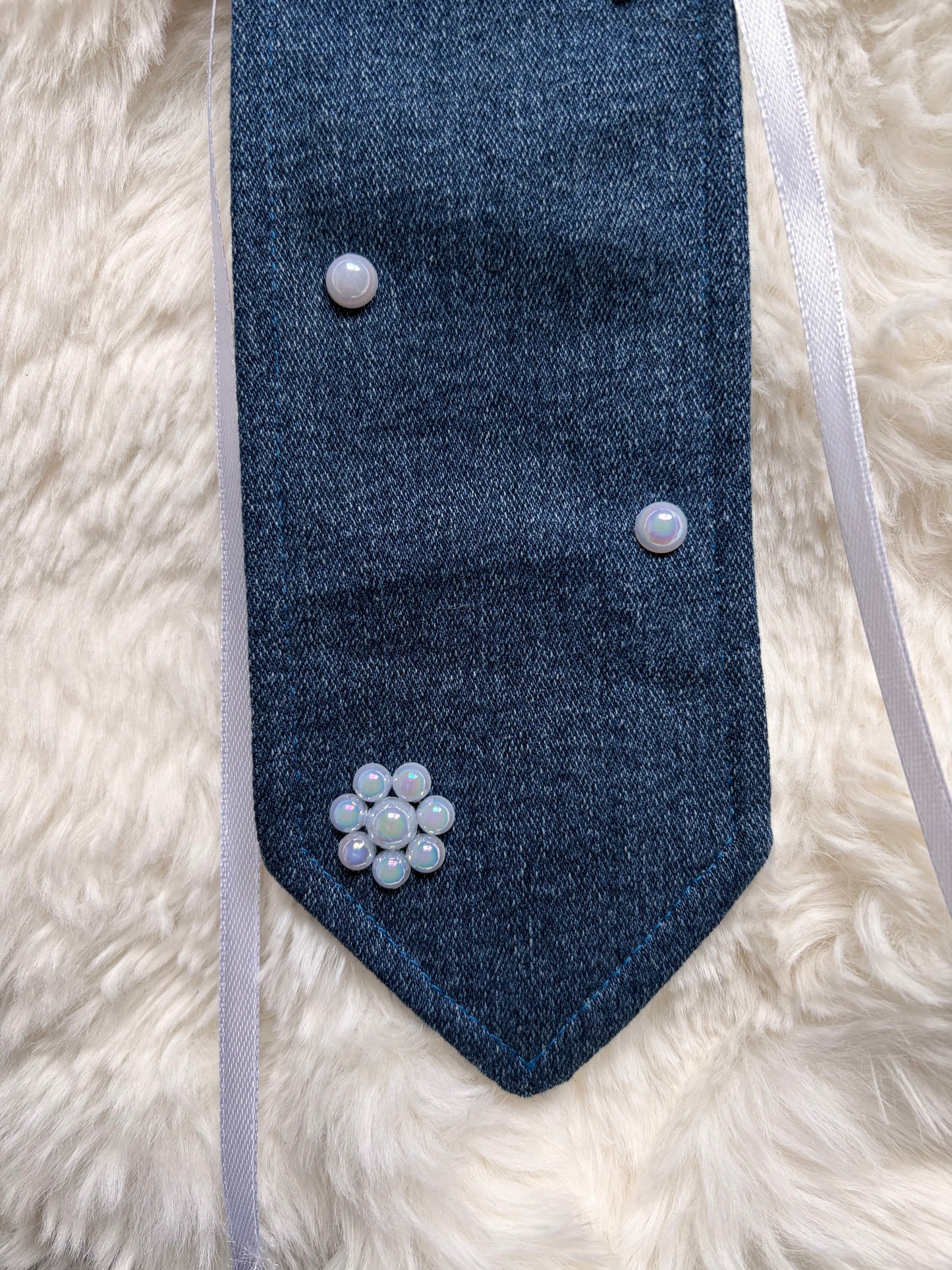 Cravate collier jean