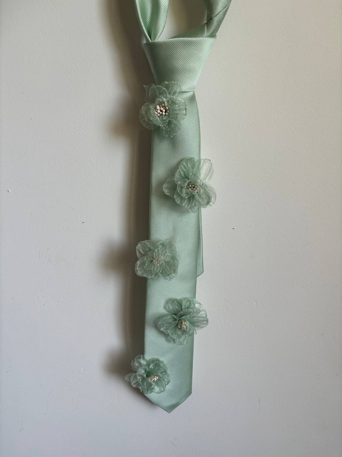 Cravate “Jardin de Menthe”
