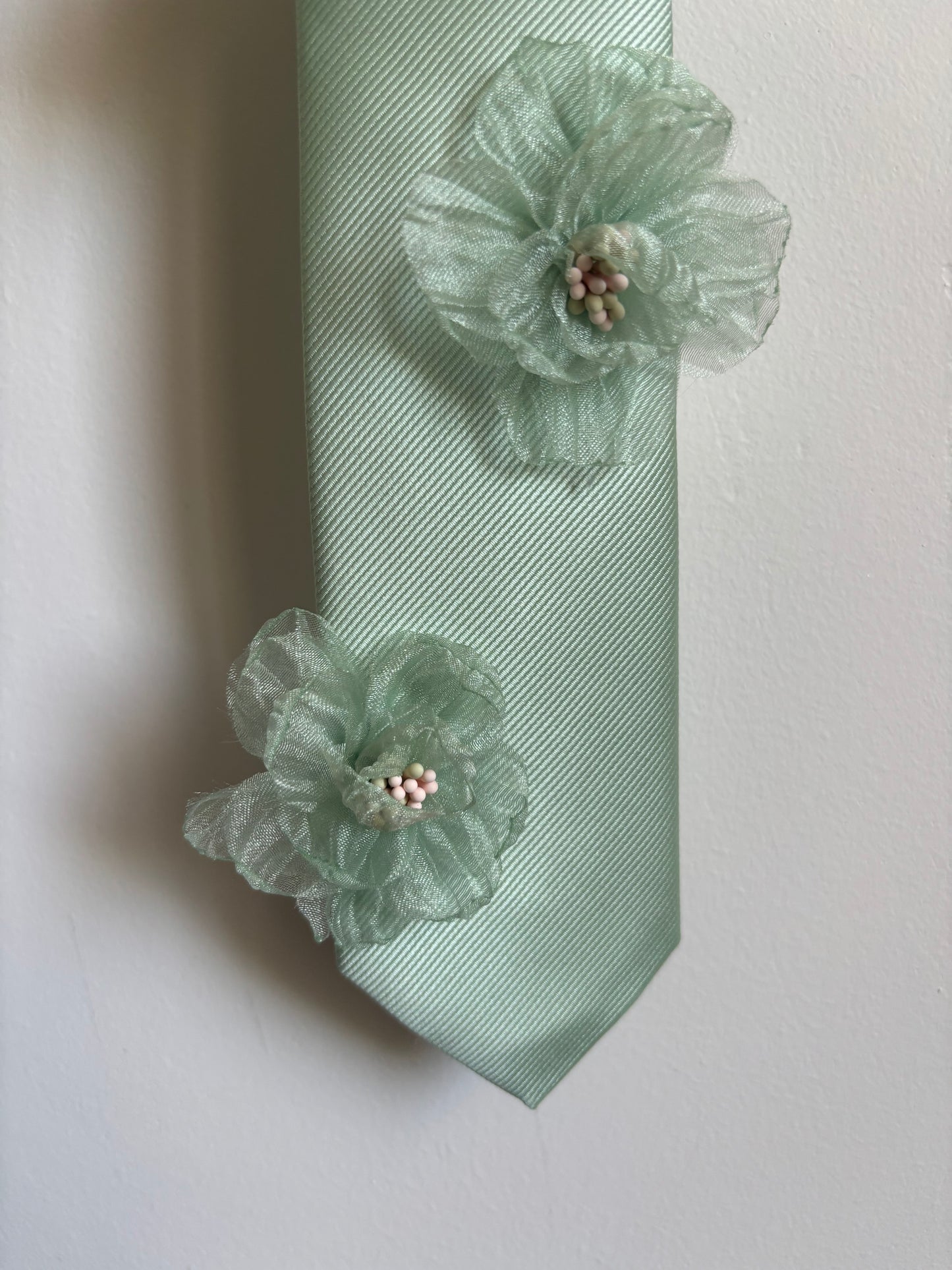 Cravate “Jardin de Menthe”