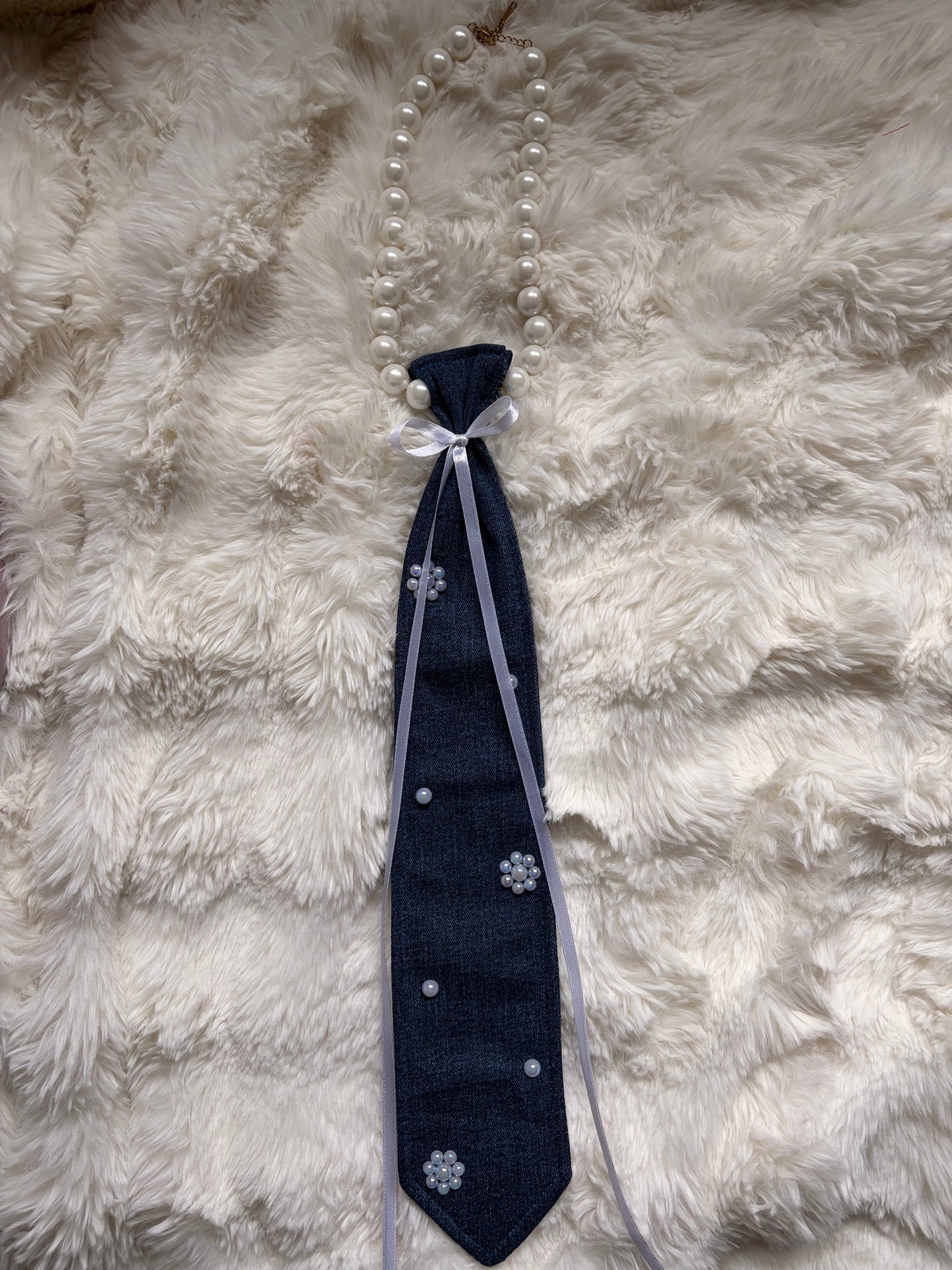 Cravate collier jean