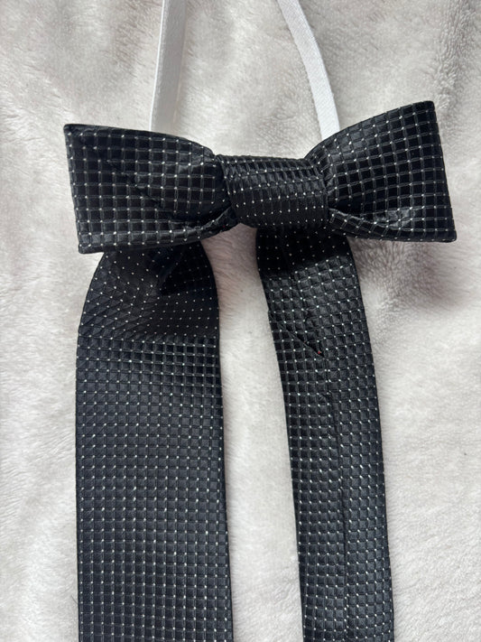 Nœud noir paillettes