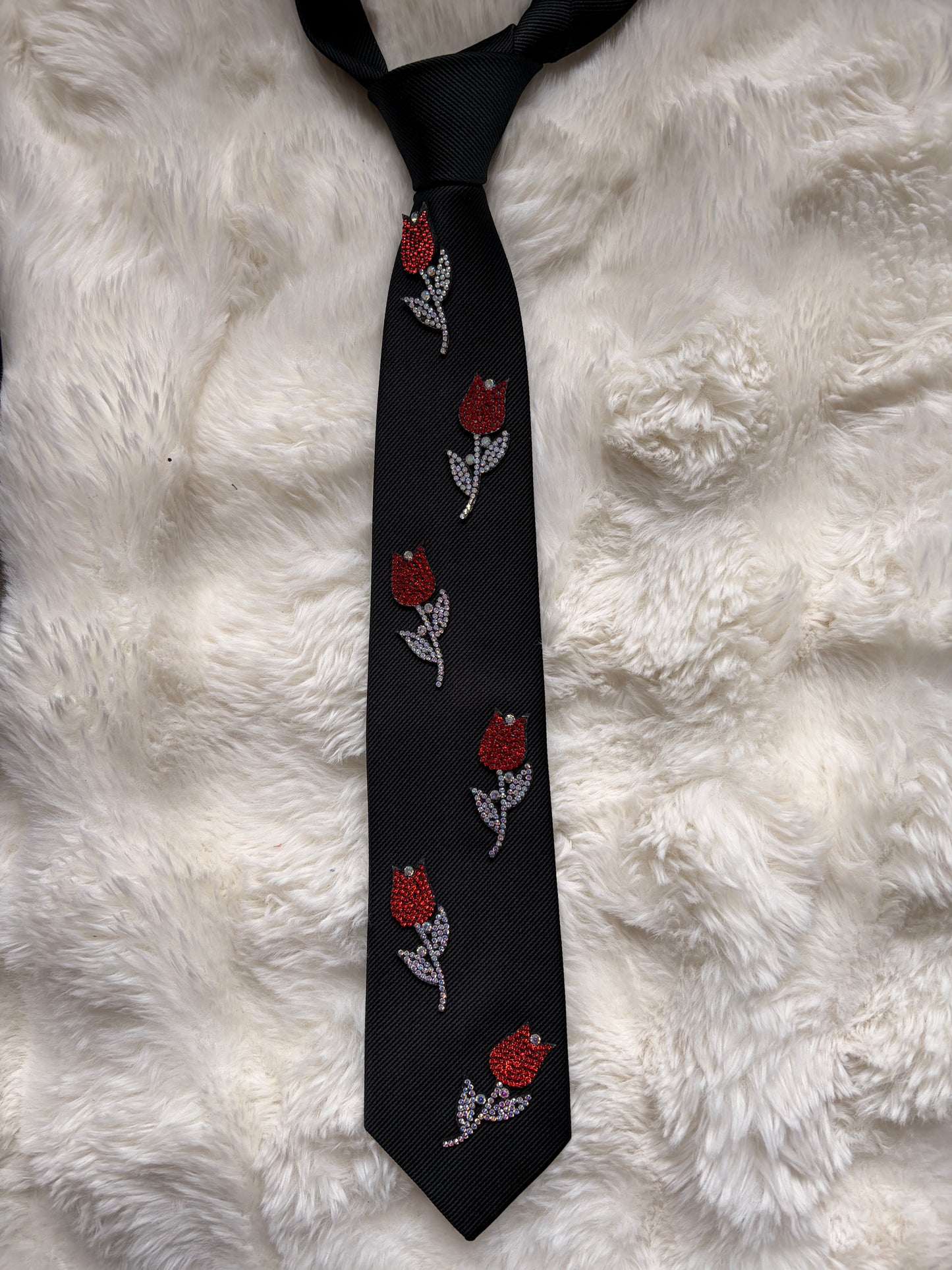 Cravate rose rouge