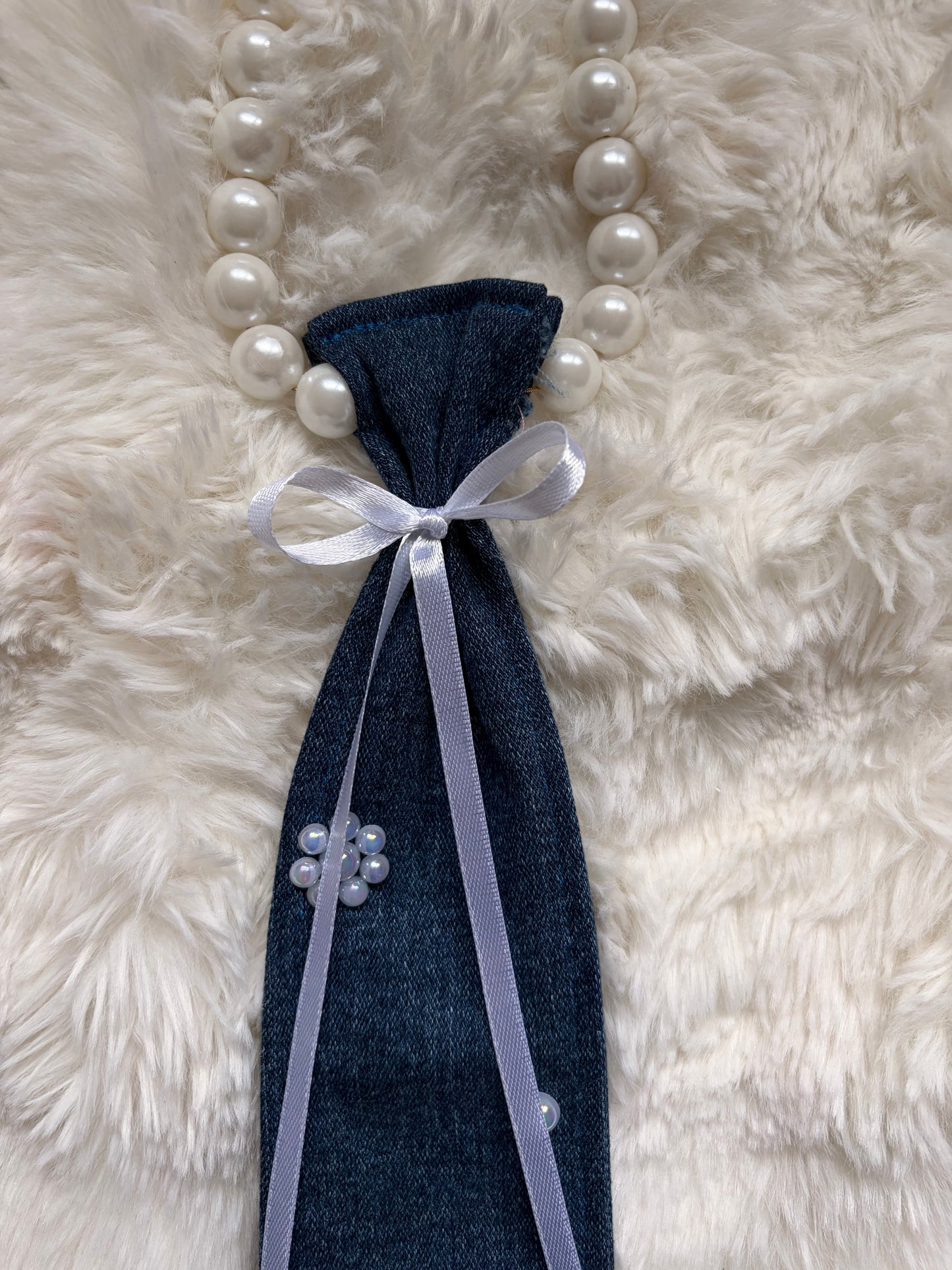 Cravate collier jean